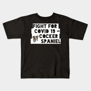 Covid19 Cocker spaniel Kids T-Shirt